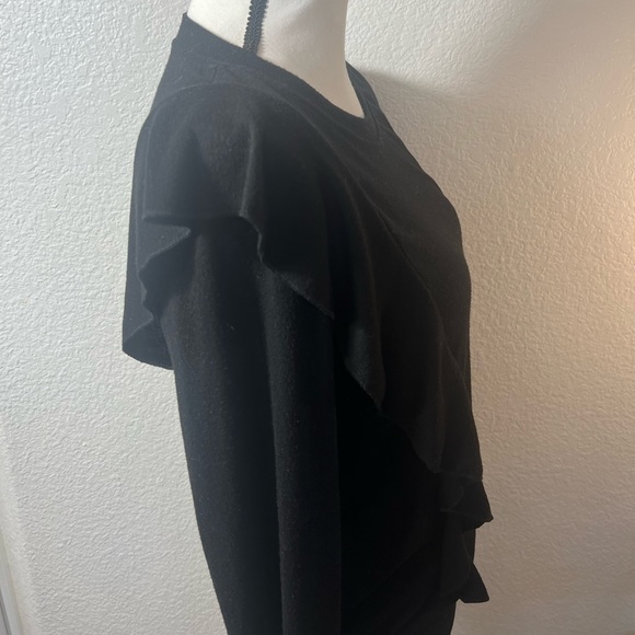 Black Ruffle Sweater - Picture 2 of 4